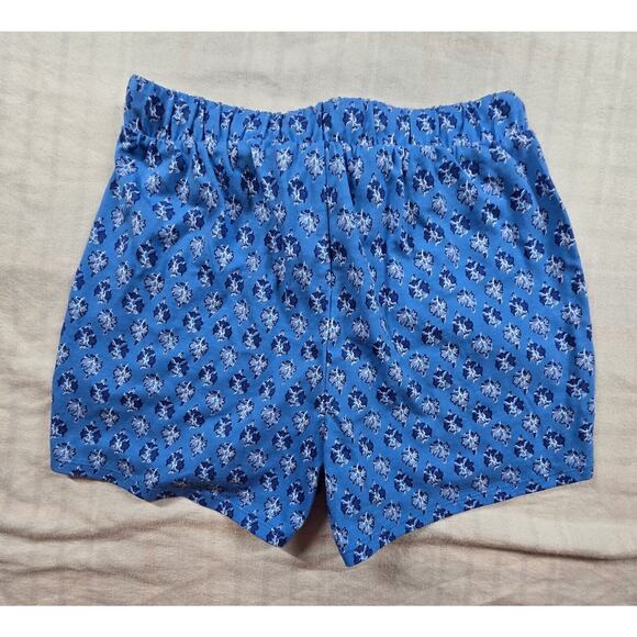 J.Crew Crewcuts Girls Block Print Shorts Floral Blue L NWT - Picture 2 of 8